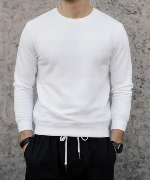 Stylish Mockup of a Casual Sweatshirt Look