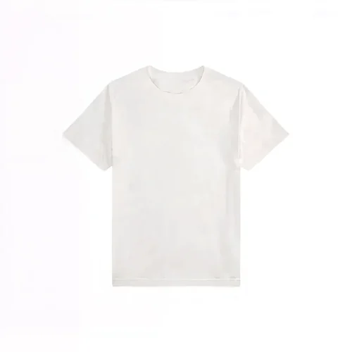 White T-Shirt Mockup on Clean Bright Background