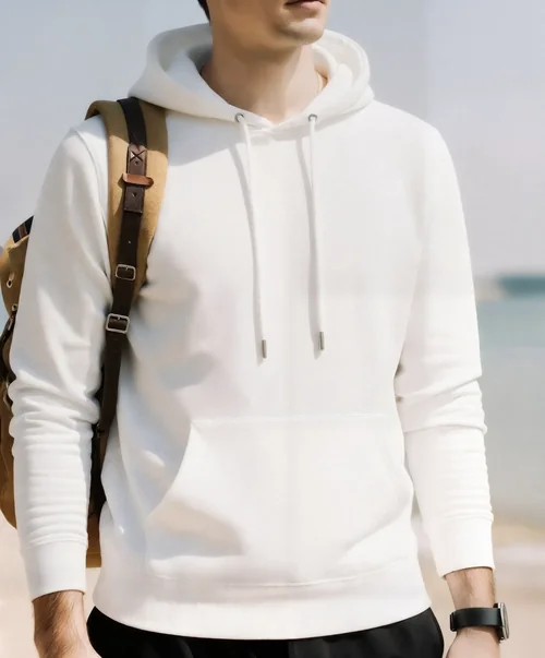 Stylish Hoodie Mockup on a Serene Beach