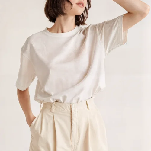 Stylish Mockup of a T-Shirt in Casual Setting