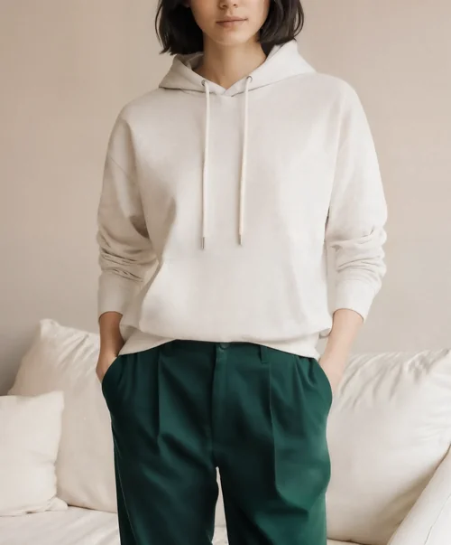 Stylish Hoodie Mockup for Cozy Indoor Settings