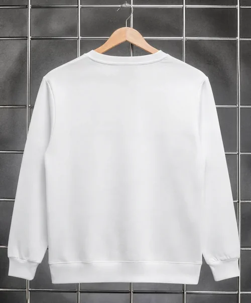 Minimalist Sweatshirt Mockup on Wooden Hanger