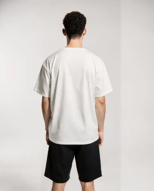 Stylish Mockup of T-Shirt with Casual Streetwear Look