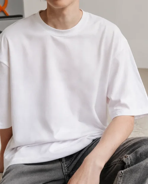 Casual T-Shirt Mockup for Stylish Young Adults