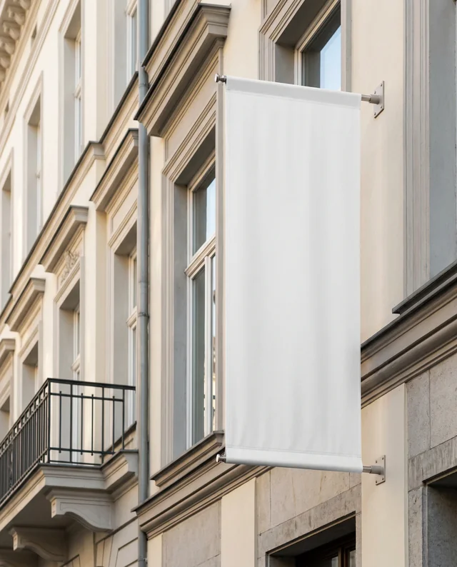 Elegant Urban Building Mockup with Customizable Banner