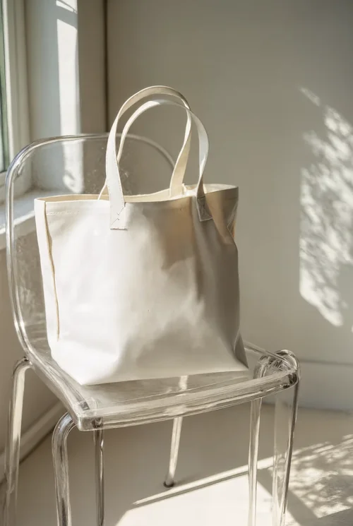 Elegant Mockup of a Minimalist Tote Bag Design