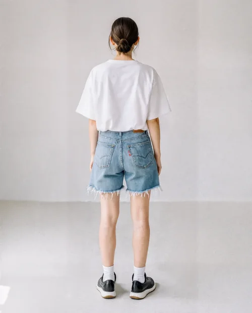 Minimalist Mockup of a T-Shirt in Casual Fashion