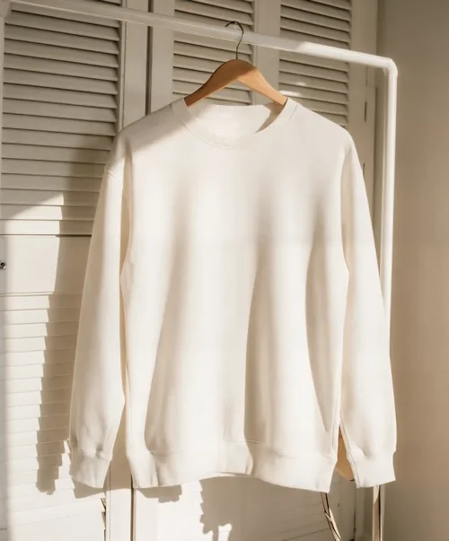 Elegant White Sweatshirt Mockup for Minimalist Style