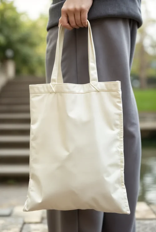 Minimalist Mockup of a Stylish Tote Bag in Nature