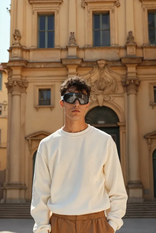 Stylish Sweatshirt Mockup with Contemporary Elegance