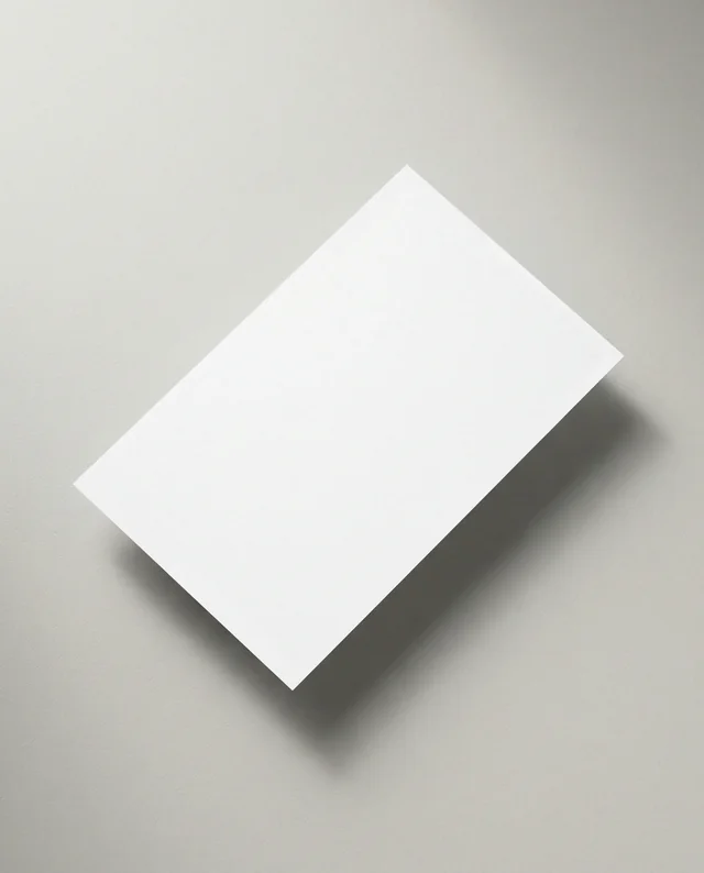 Elegant Business Card Mockup on Soft Gray Background