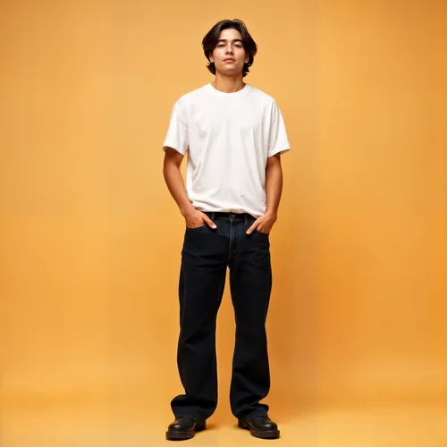 Vibrant Orange Background Mockup for T-Shirt Design