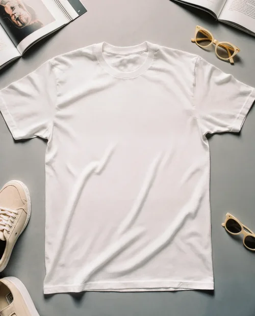 Stylish T-Shirt Mockup with Accessories for Fashion Lovers