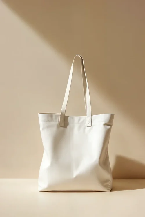 Modern Mockup of Minimalist Tote Bag Design