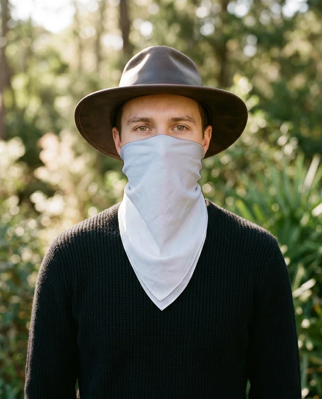 Stylish Bandana Mockup Featuring Confident Male Figure