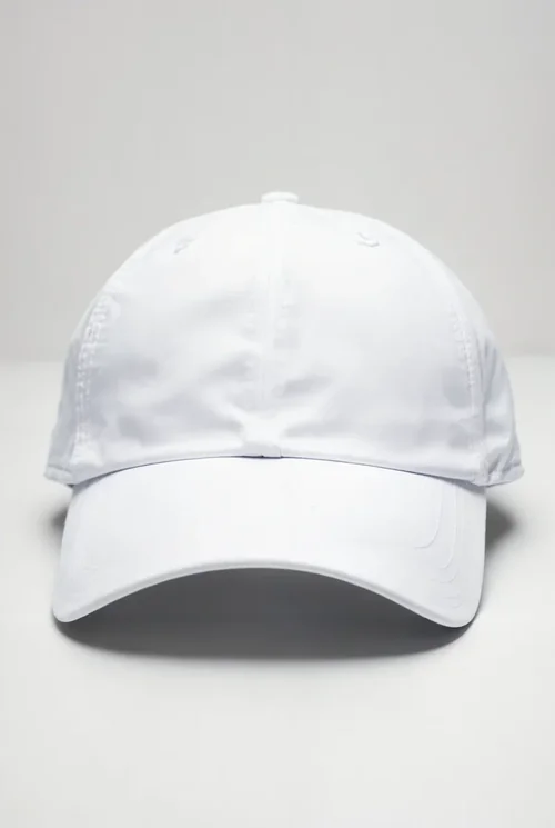 White Baseball Cap Mockup - Classic Clean Design
