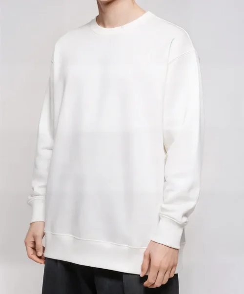 Stylish Mockup of Oversized White Sweatshirt