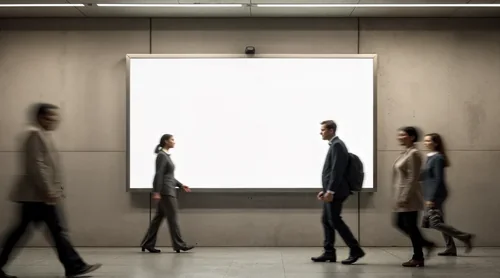 Urban Subway Mockup with Billboard Display