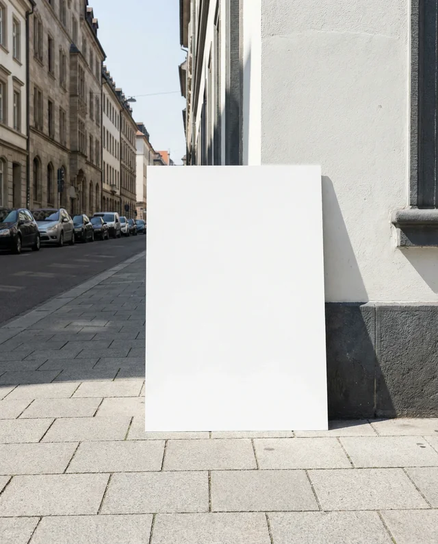 Minimalist Urban Mockup Poster for Creative Projects