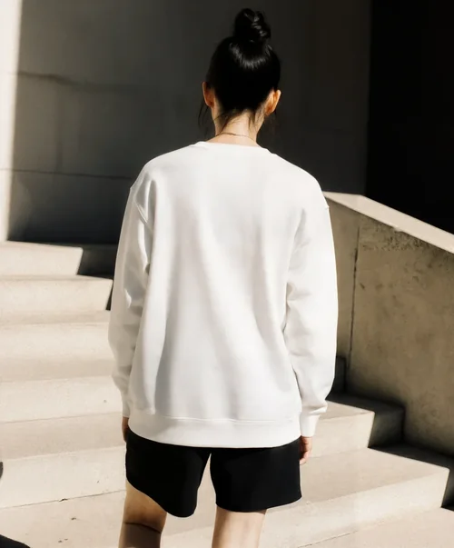 Stylish Mockup of a Relaxed-Fit Sweatshirt Outdoors