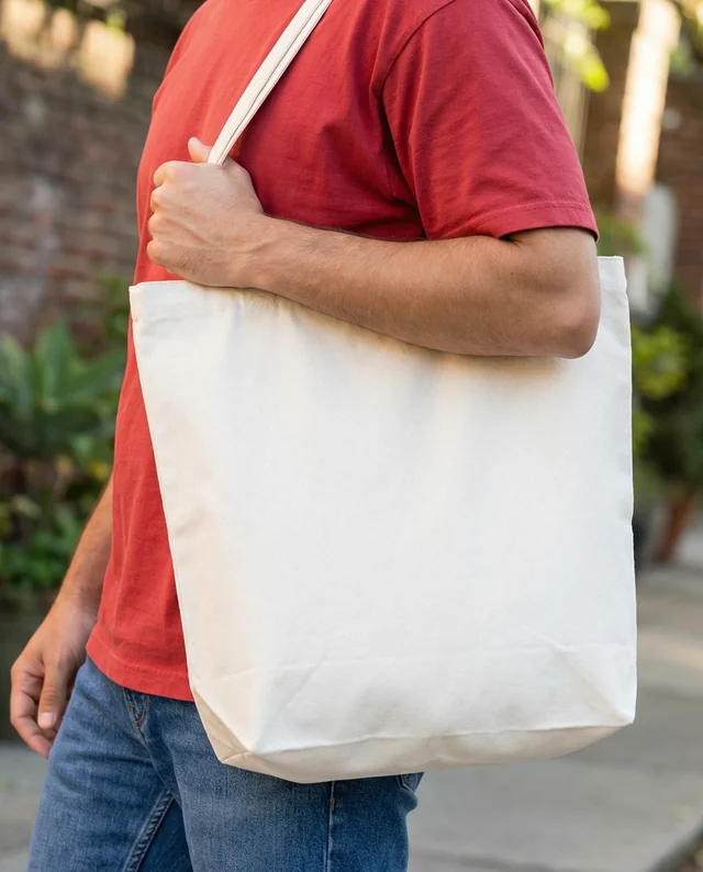 Stylish Mockup of a Tote Bag in a Natural Setting