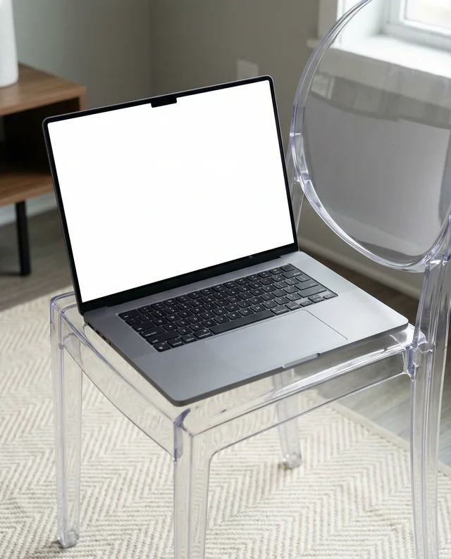 Modern MacBook Mockup in Stylish Workspace