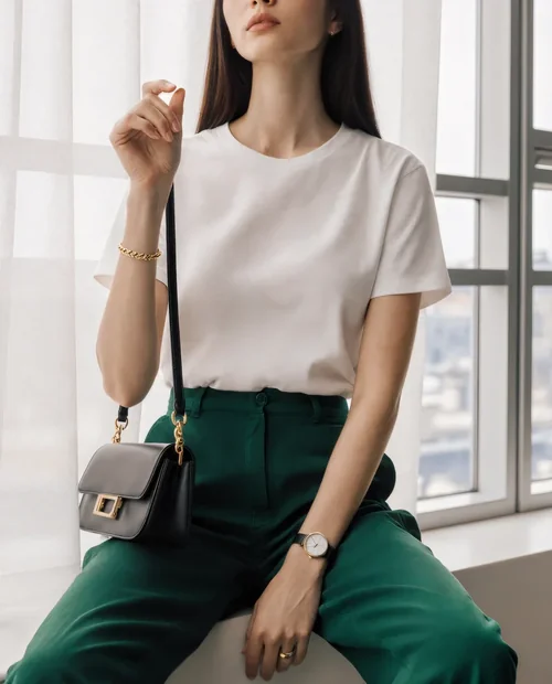 Stylish T-Shirt Mockup with Urban Sophistication