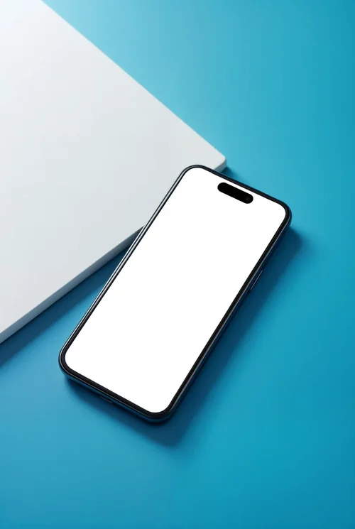 Modern Black iPhone 16 Pro Max Mockup - Sleek Design