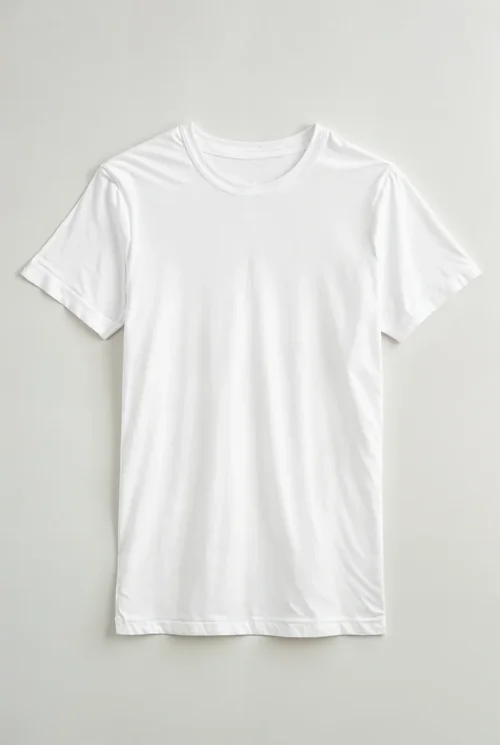 Minimalist T-Shirt Mockup on Clean Background