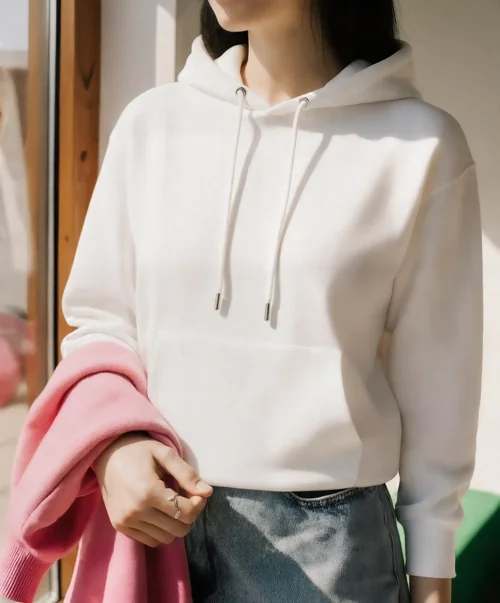 Stylish Hoodie Mockup in a Bright Sunlit Room