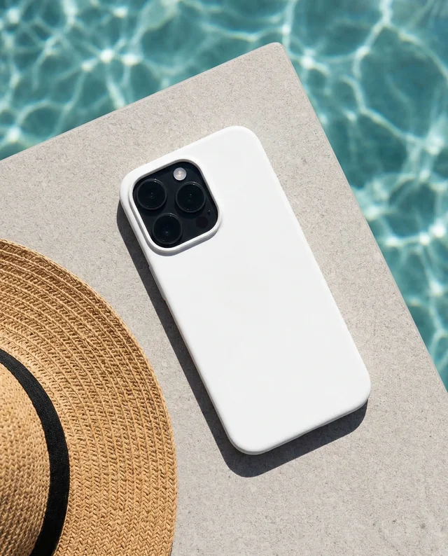 Elegant Phone Cover Mockup with Summer Vibes and Style