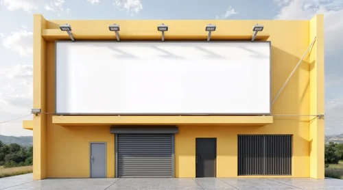 Modern Building Mockup with Billboard Display