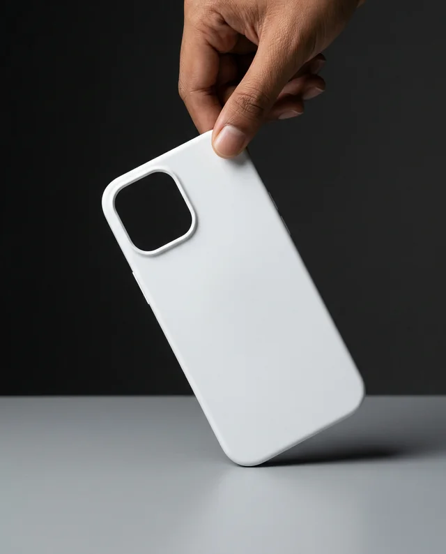 Sleek Mockup of Modern Phone Cover in Hand Display