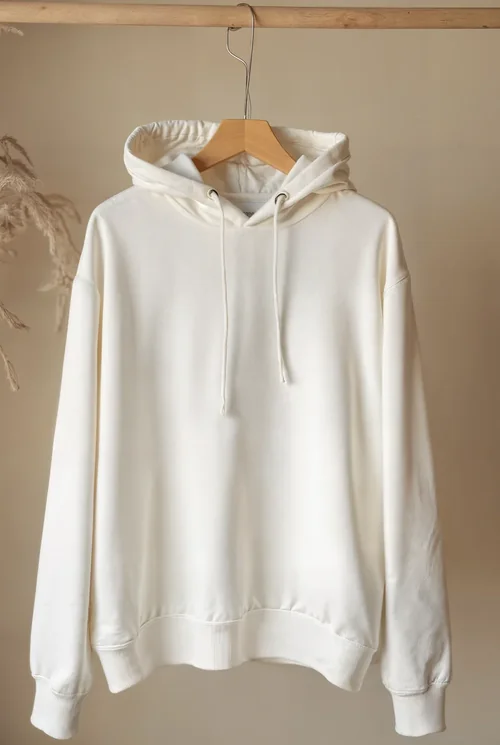 Minimalist Hoodie Mockup with Soft Neutral Background
