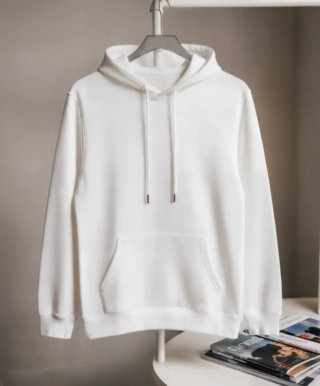 Stylish White Hoodie Mockup for Modern Fashion