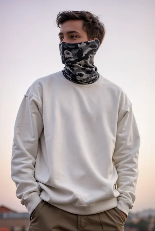 Mockup of Casual Sweatshirt for Streetwear Style