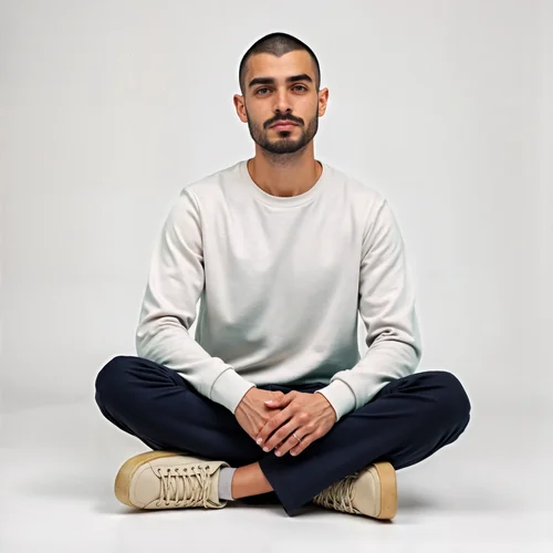 Stylish Mockup of a Young Man in a Sweatshirt