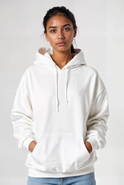 Stylish Hoodie Mockup with Soft Colors and Minimalist Background
