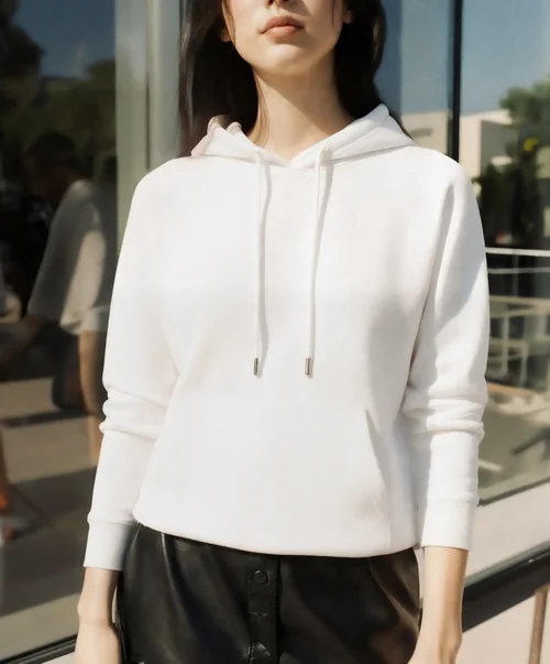Urban Hoodie Mockup for Stylish Young Women