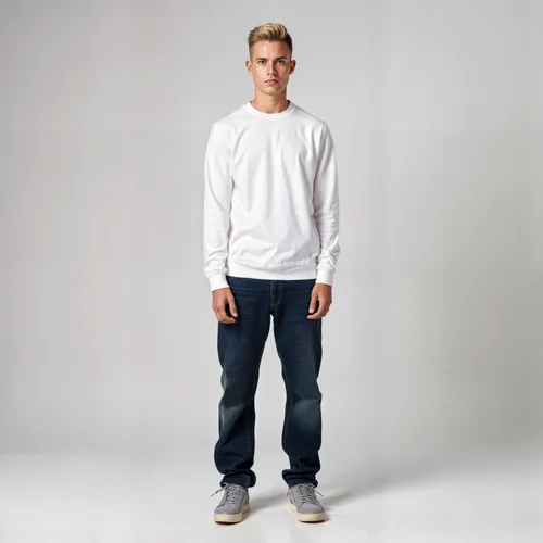 Stylish Mockup of a Casual Sweatshirt Model