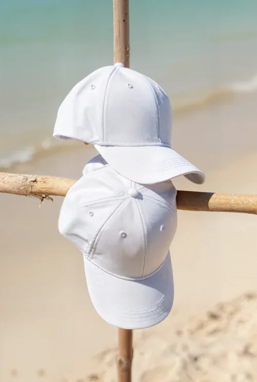 Stylish Mockup of Hats at the Beach
