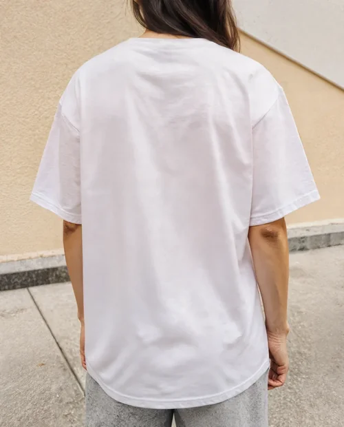 Stylish Mockup of Oversized T-Shirt for Streetwear