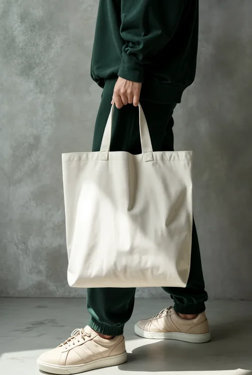 Stylish Mockup of a Simple Tote Bag - Perfect for Everyday Use