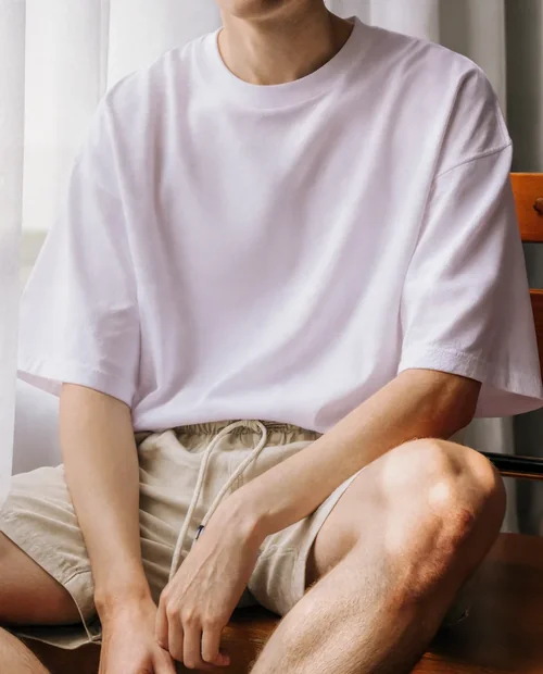 Casual T-Shirt Mockup for Young Adults