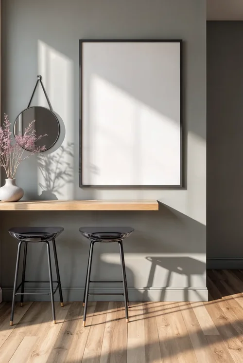 Serene Mockup Poster with Soft Background and Colors