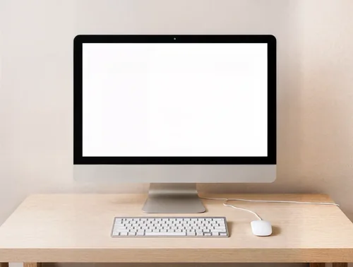 Modern iMac Mockup for Sleek Workspace Design