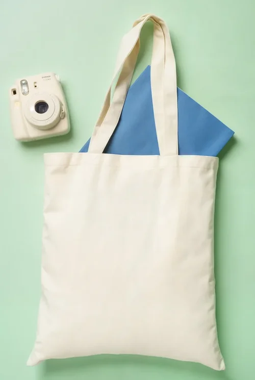 Simple White Tote Bag Mockup for Casual Style