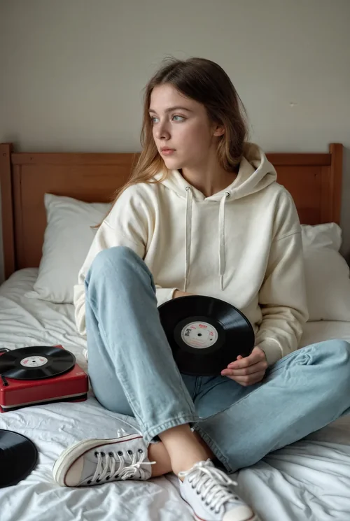 Cozy Mockup of a Hoodie Against Soft Neutral Background