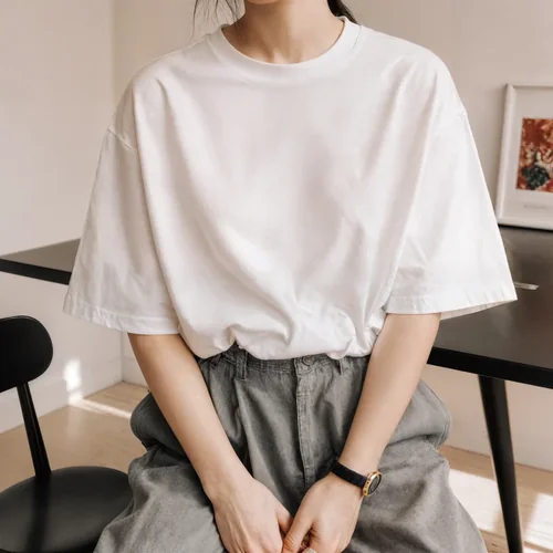 Stylish Mockup of T-Shirt in Modern Interior