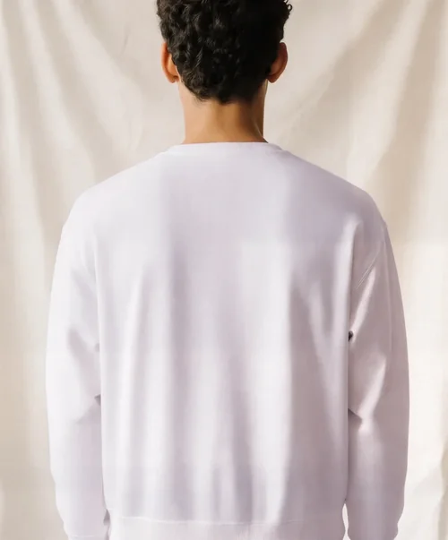 Minimalist Mockup of a Young Man in a Sweatshirt